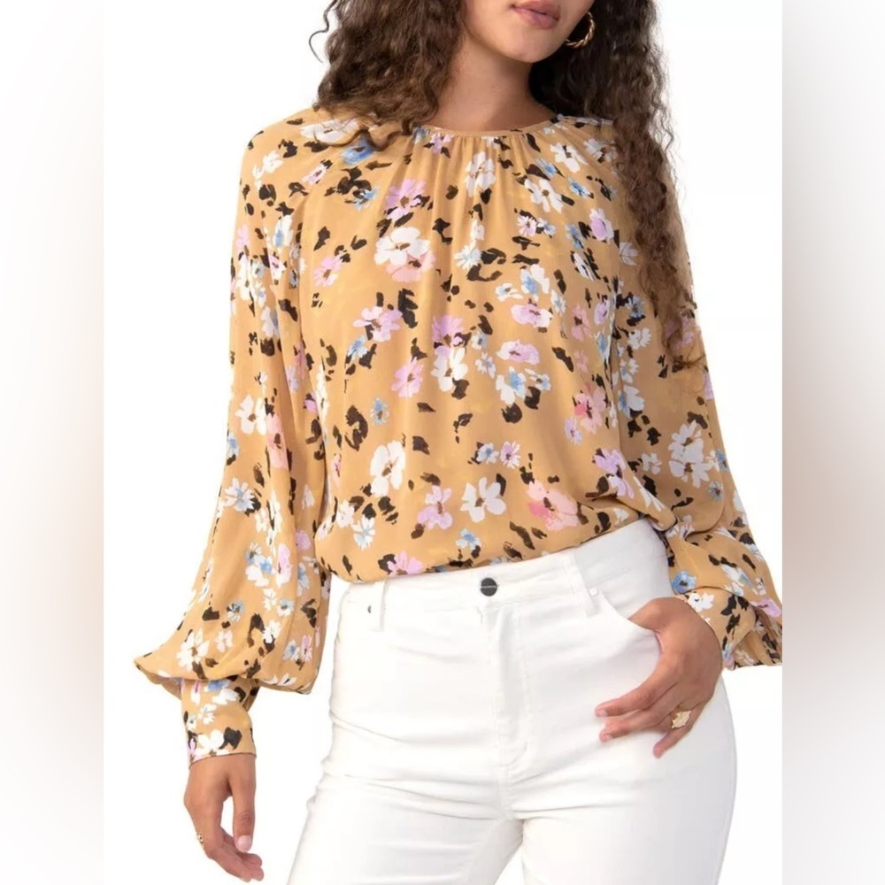NWOT - Sanctuary Floral Long-Sleeved  Blouse